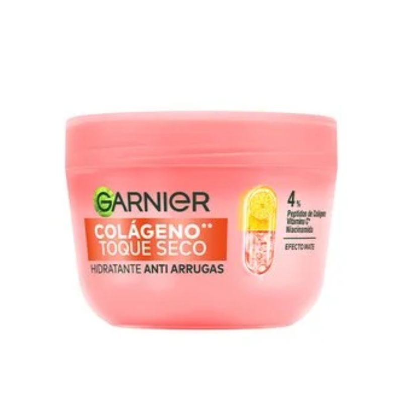GARNIER CREMA FACIAL HIDRATANTE TOQUE SECO CON COLÁGENO X 85 G.